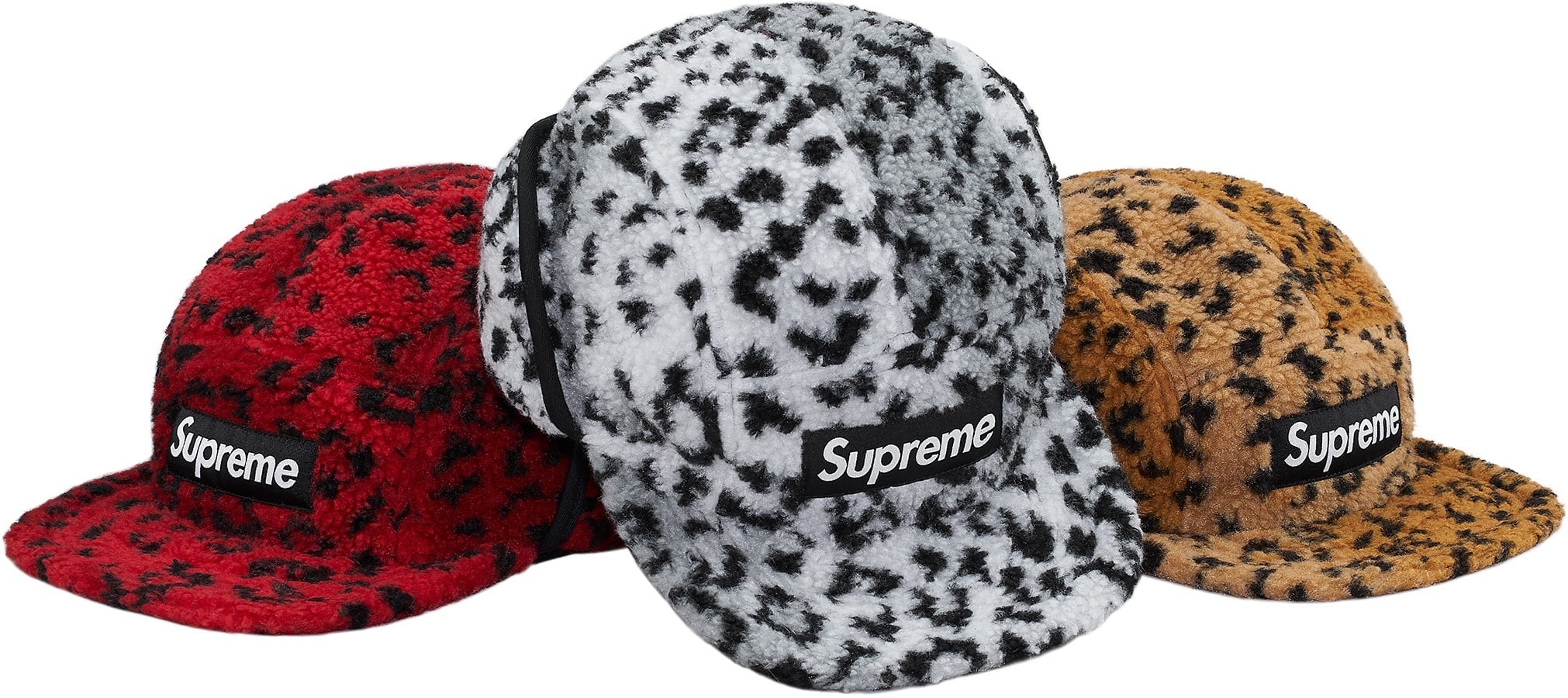 Leopard Polar Fleece Earflap Camp Cap